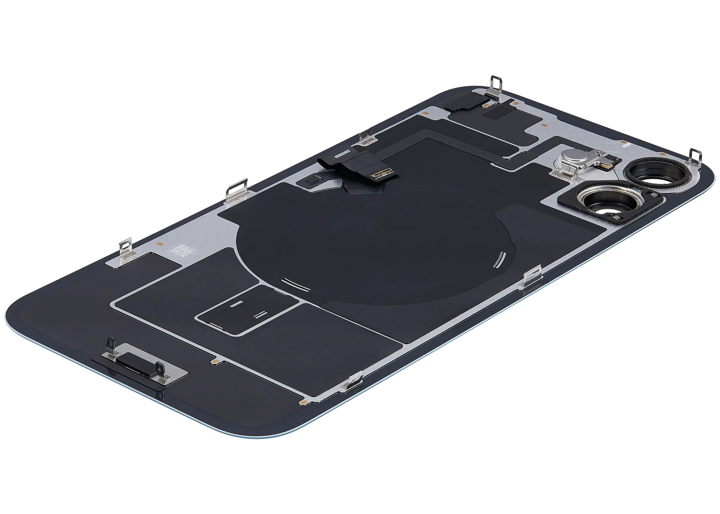 Back Glass w/ MagSafe Magnet & NFC & Flashlight Flex For iPhone 16 Plus (Used OEM Pull: Grade B) (Teal)