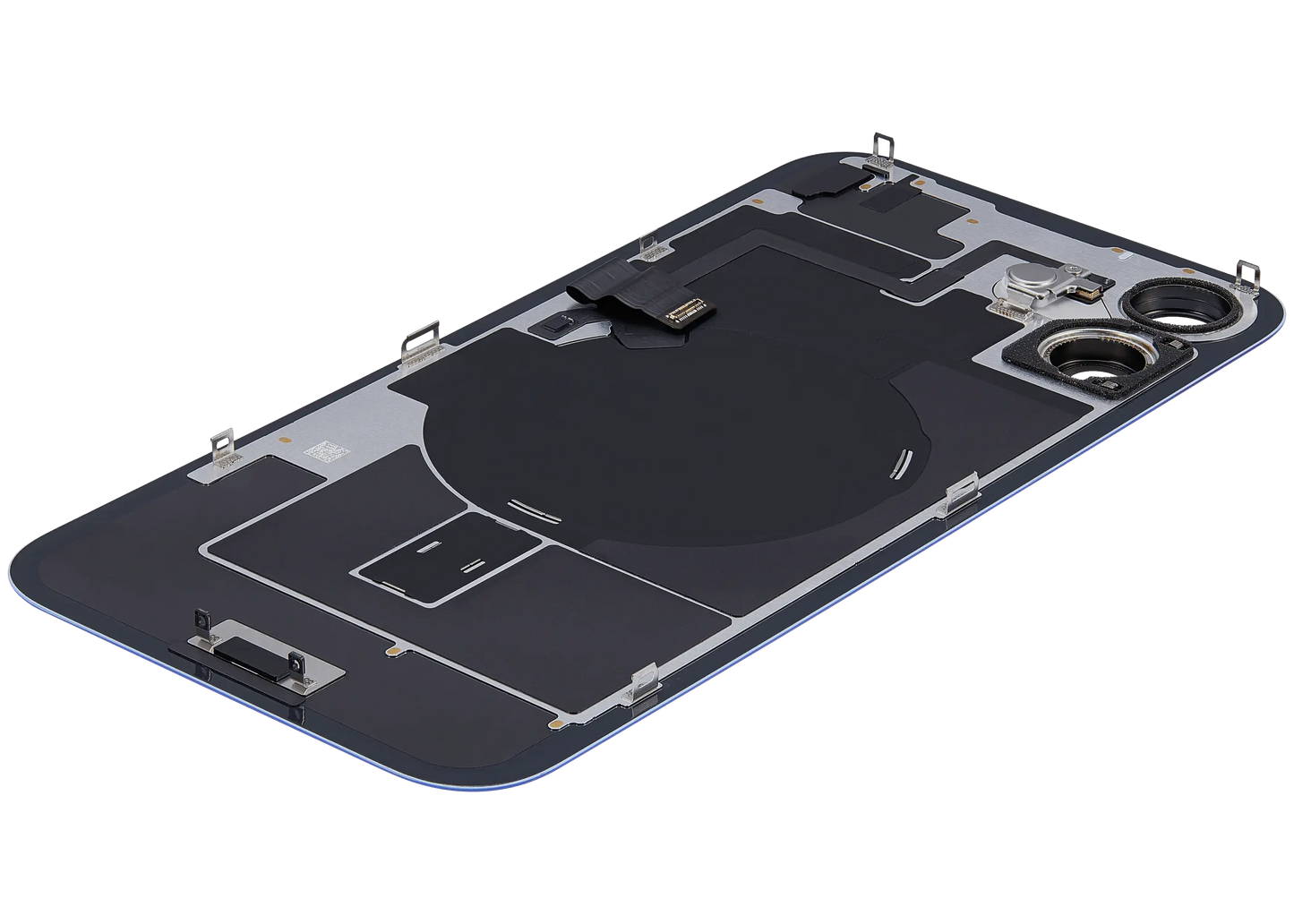 Back Glass w/ MagSafe Magnet & NFC & Flashlight Flex For iPhone 16 Plus (Used OEM Pull: Grade A) (Ultramarine)