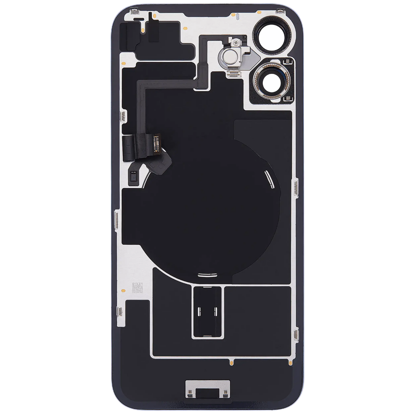 Back Glass w/ MagSafe Magnet & NFC & Flashlight Flex For iPhone 16 Plus (Used OEM Pull: Grade B) (Ultramarine)