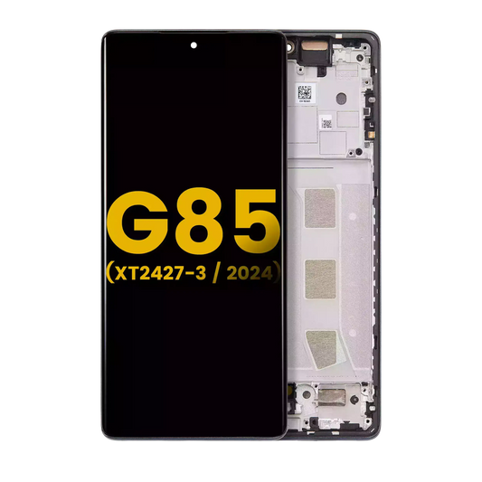 OLED Assembly With Frame For Motorola Moto G85 (XT2427-3 / 2024) (Refurbished) (Urban Grey) replacement part SKU 107082091703 image 1
