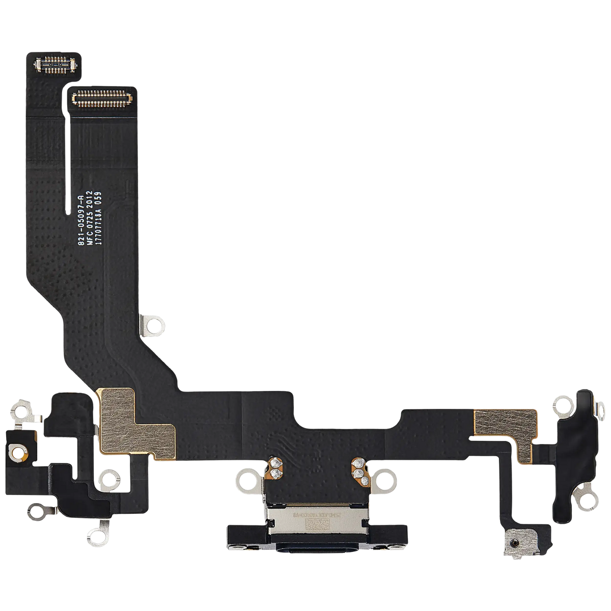 Charging Port Flex Cable Compatible For iPhone 16e / 17e (Premium) (Black) - product image 4