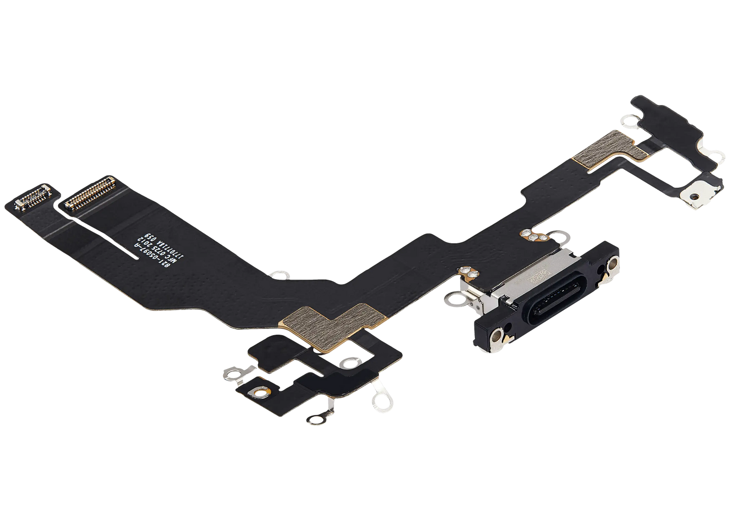Charging Port Flex Cable Compatible For iPhone 16e / 17e (Premium) (Black)