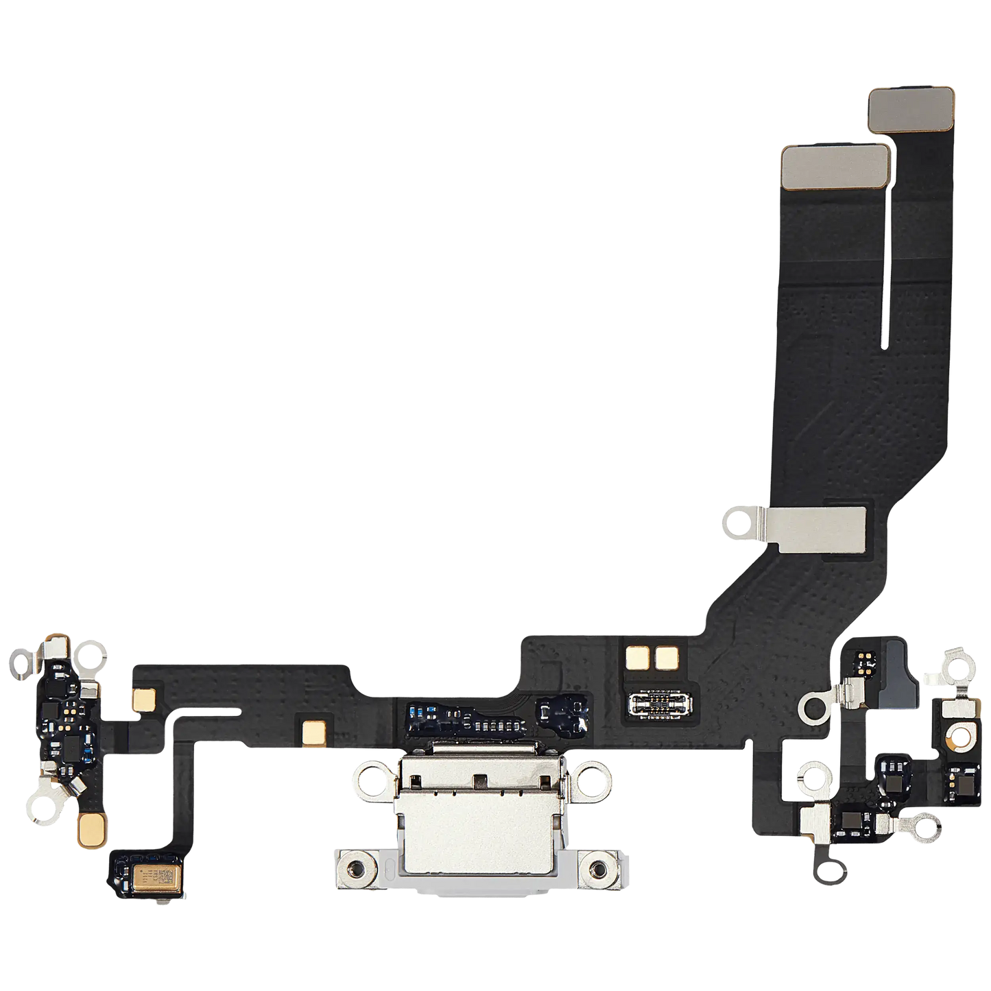 Charging Port Flex Cable Compatible For iPhone 16e / 17e (Premium) (White)
