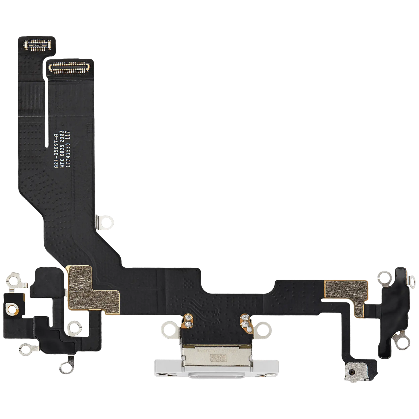 Charging Port Flex Cable Compatible For iPhone 16e / 17e (Premium) (White)