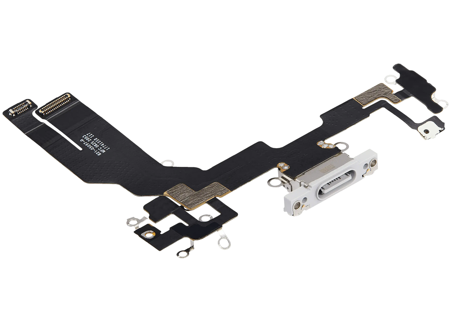 Charging Port Flex Cable Compatible For iPhone 16e / 17e (Premium) (White)