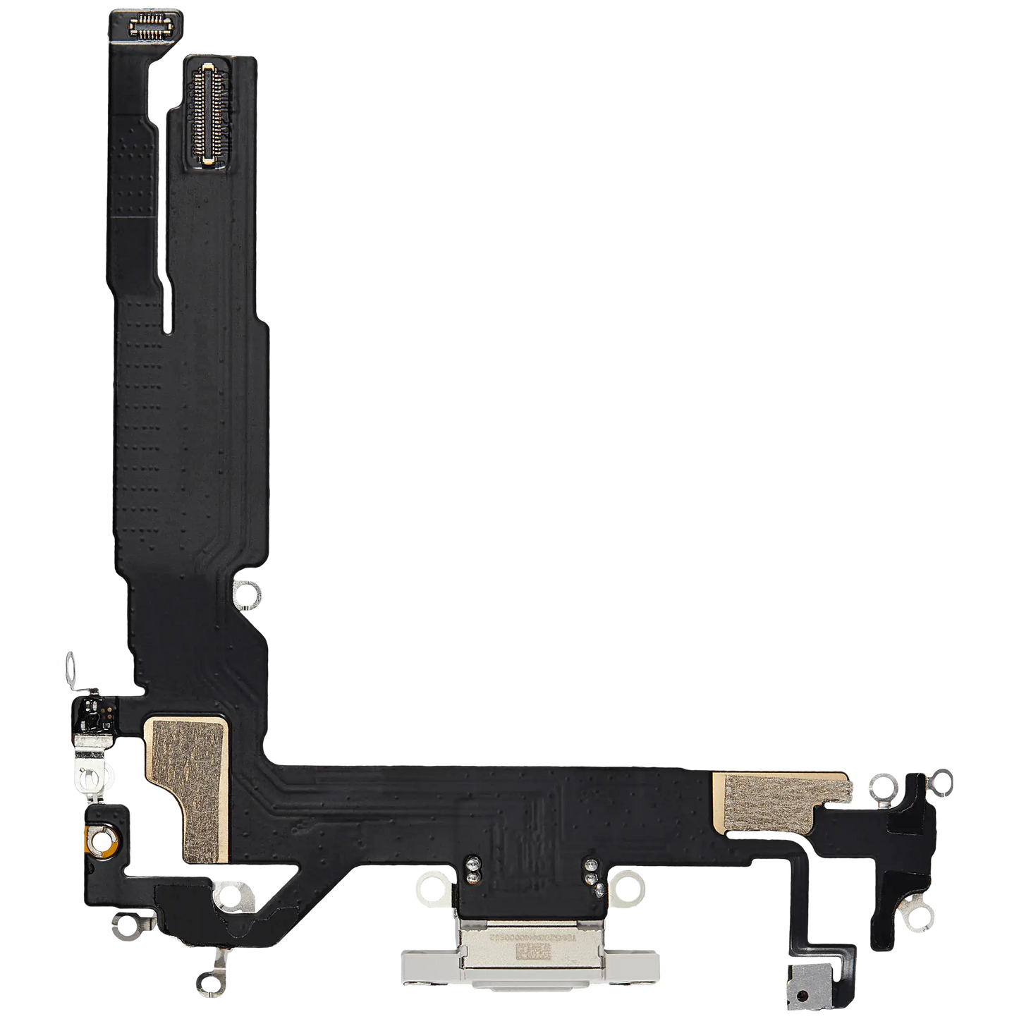 Charging Port Flex Cable For iPhone 16 (Premium) (White)