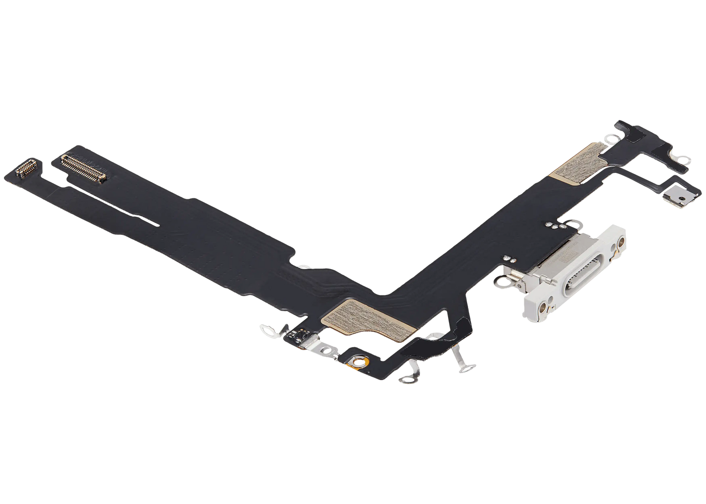 Charging Port Flex Cable For iPhone 16 (Premium) (White)
