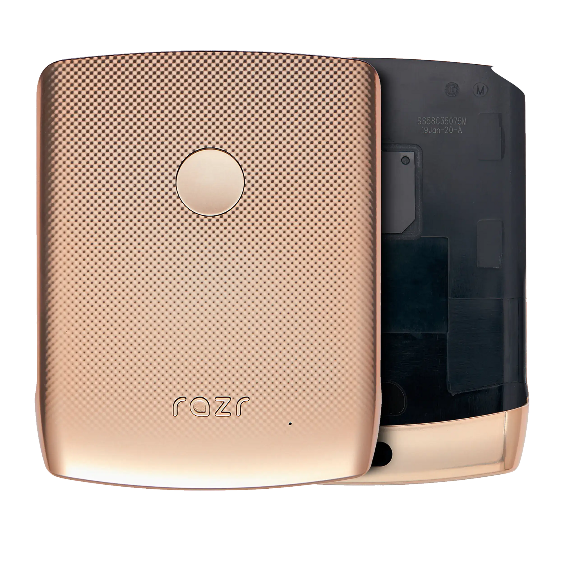 Back cover Glass For Motorola Razr (XT2000-1 / 2019) (Blush Gold) - Motorola replacement part image 1