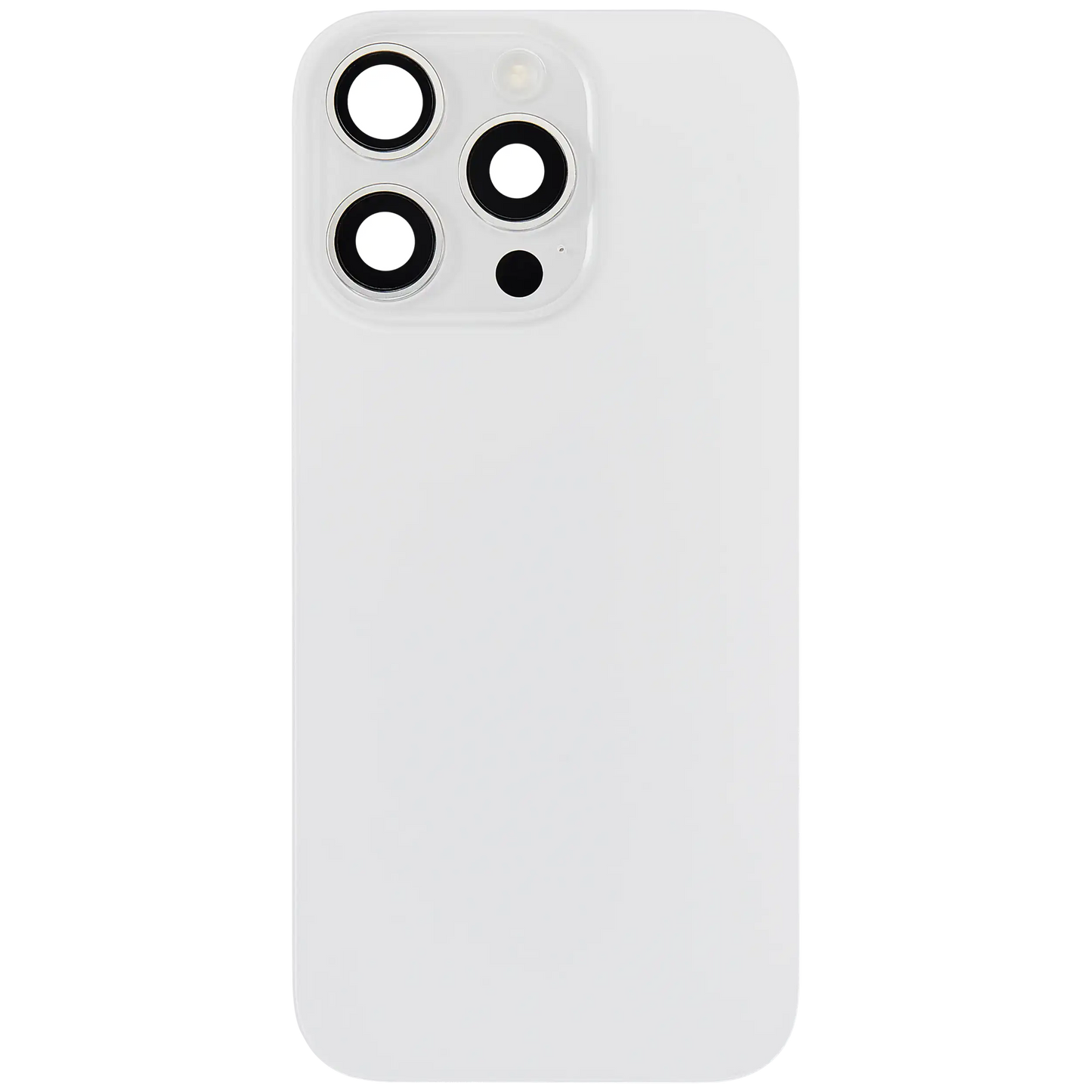 Back Glass w/ MagSafe Magnet & NFC & Flashlight Flex For iPhone 16 Pro (Used OEM Pull: Grade A) (White Titanium)