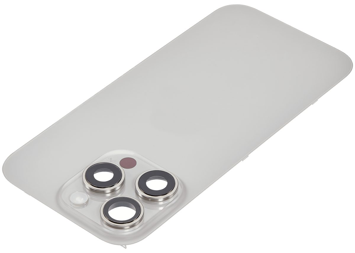Back Glass w/ MagSafe Magnet & NFC & Flashlight Flex For iPhone 16 Pro (Used OEM Pull: Grade B) (Natural Titanium) — product photo 4