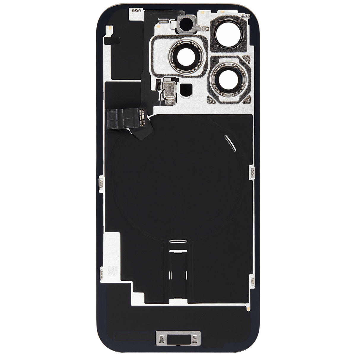 Back Glass w/ MagSafe Magnet & NFC & Flashlight Flex For iPhone 16 Pro (Used OEM Pull: Grade B) (Natural Titanium) — product photo 3