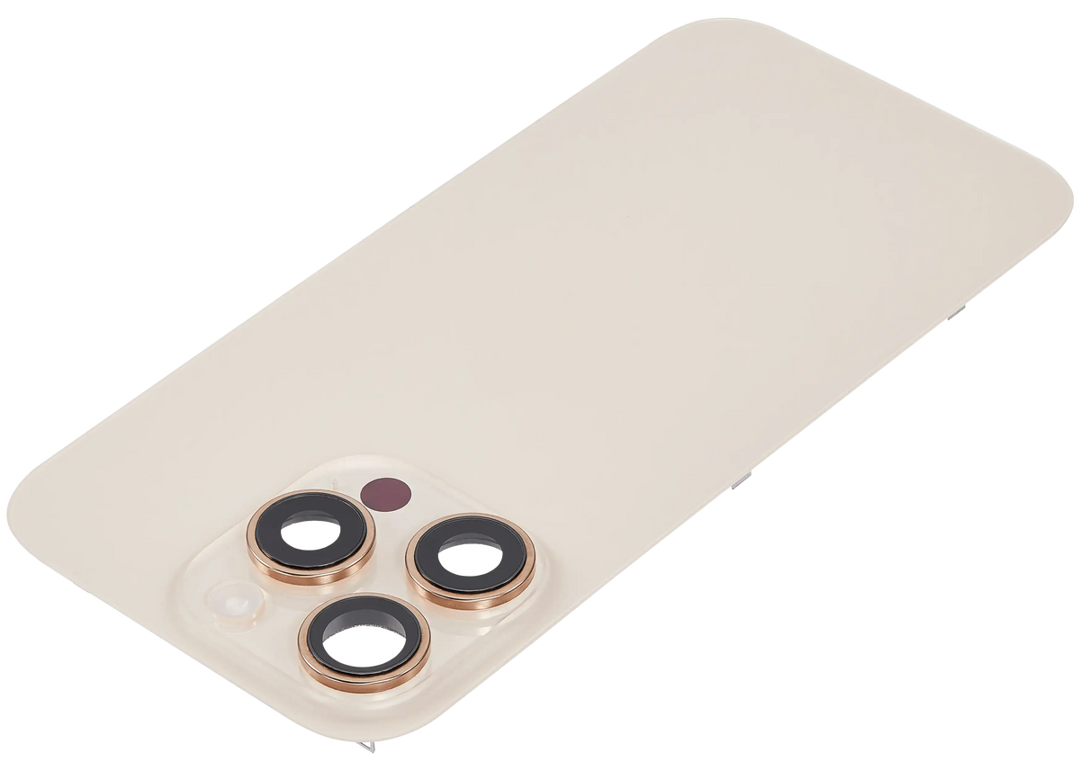 Back Glass w/ MagSafe Magnet & NFC & Flashlight Flex For iPhone 16 Pro (Used OEM Pull: Grade B) (Desert Titanium) — product photo 4