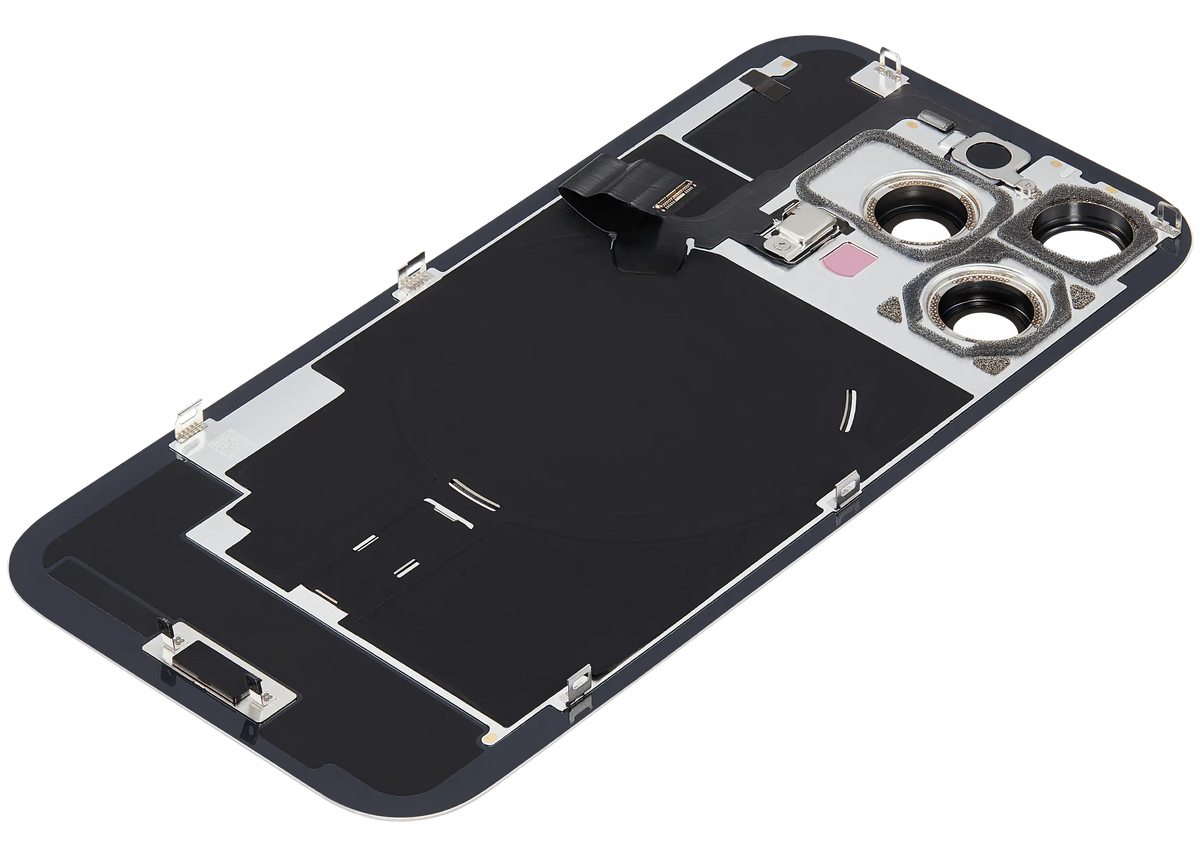 Back Glass w/ MagSafe Magnet & NFC & Flashlight Flex For iPhone 16 Pro (Used OEM Pull: Grade B) (Desert Titanium) — product photo 5