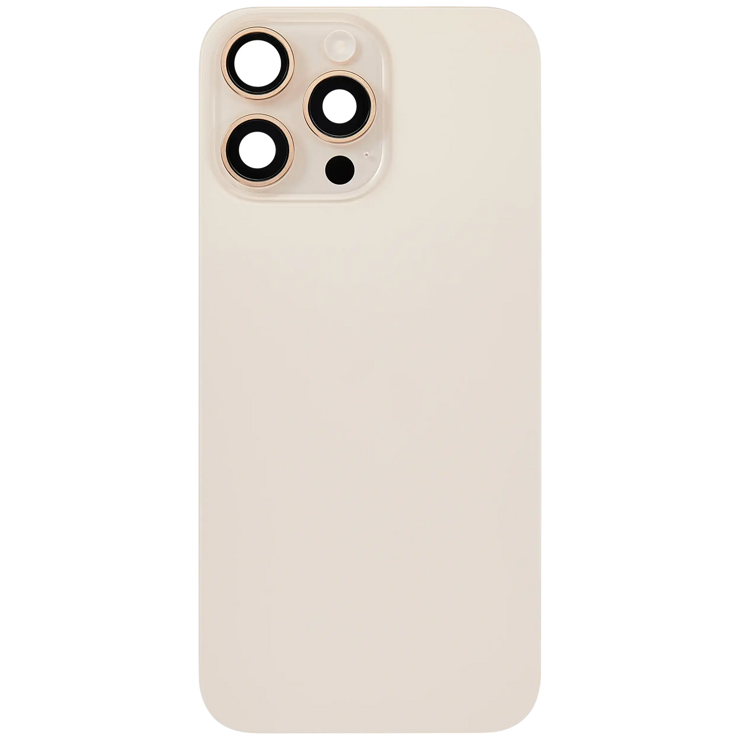 Back Glass w/ MagSafe Magnet & NFC & Flashlight Flex For iPhone 16 Pro Max (Used OEM Pull: Grade B) (Desert Titanium)