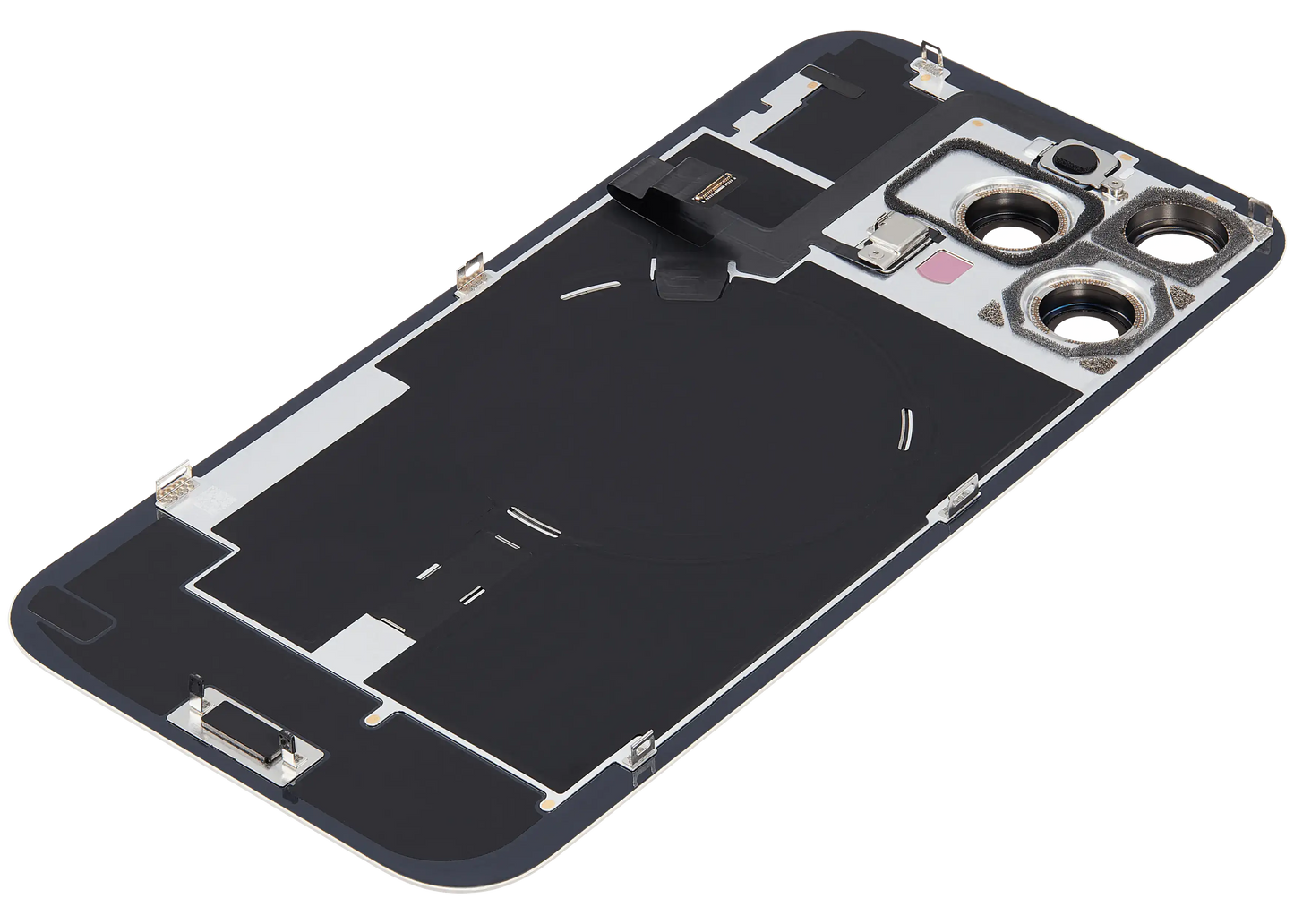 Back Glass w/ MagSafe Magnet & NFC & Flashlight Flex For iPhone 16 Pro Max (Used OEM Pull: Grade B) (Desert Titanium)