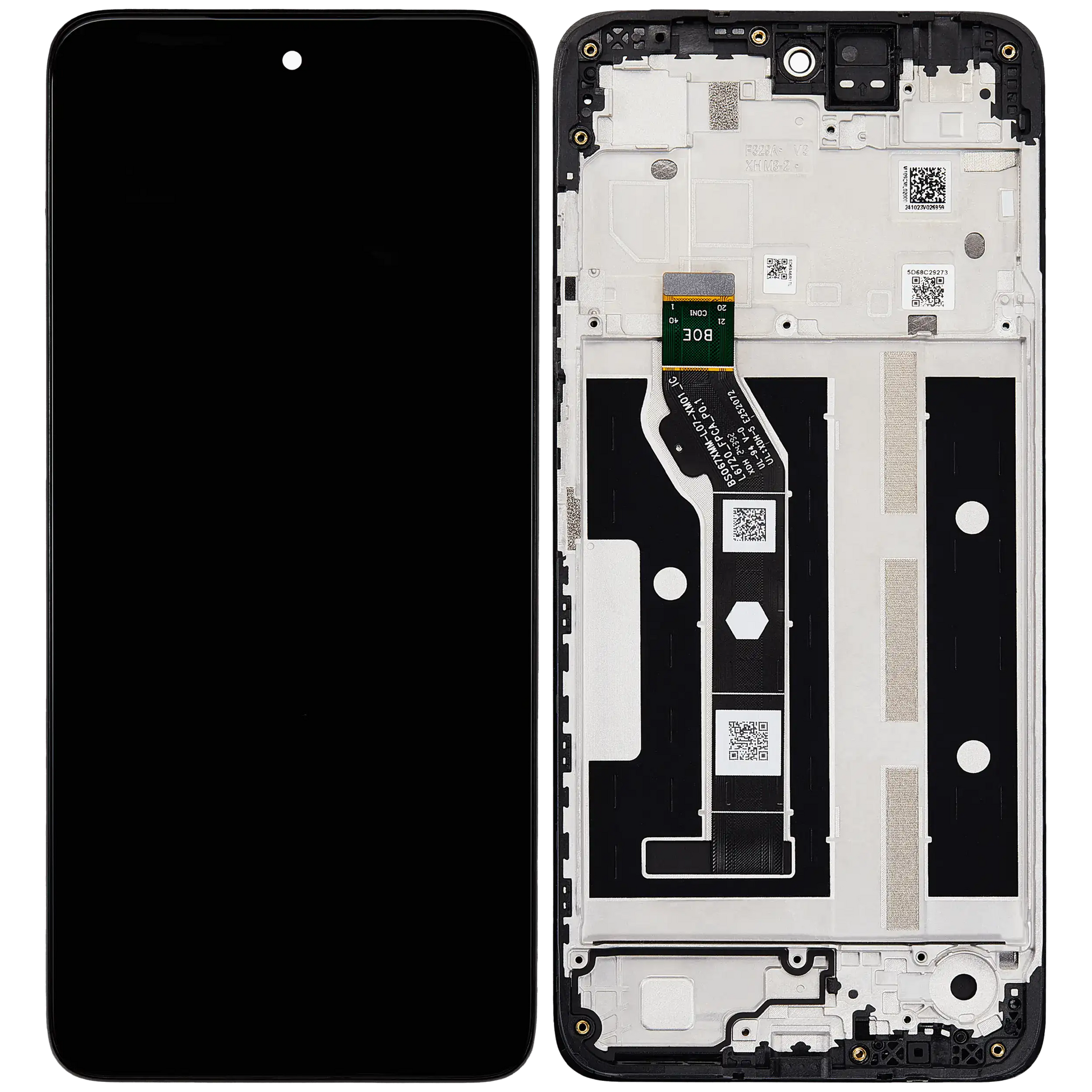 LCD Assembly With Frame For Motorola Moto G15 (XT2521-3 /2025) / G15 Power (XT2521-5 /2025) (Refurbished) (All replacement part SKU 107083546611 image 7