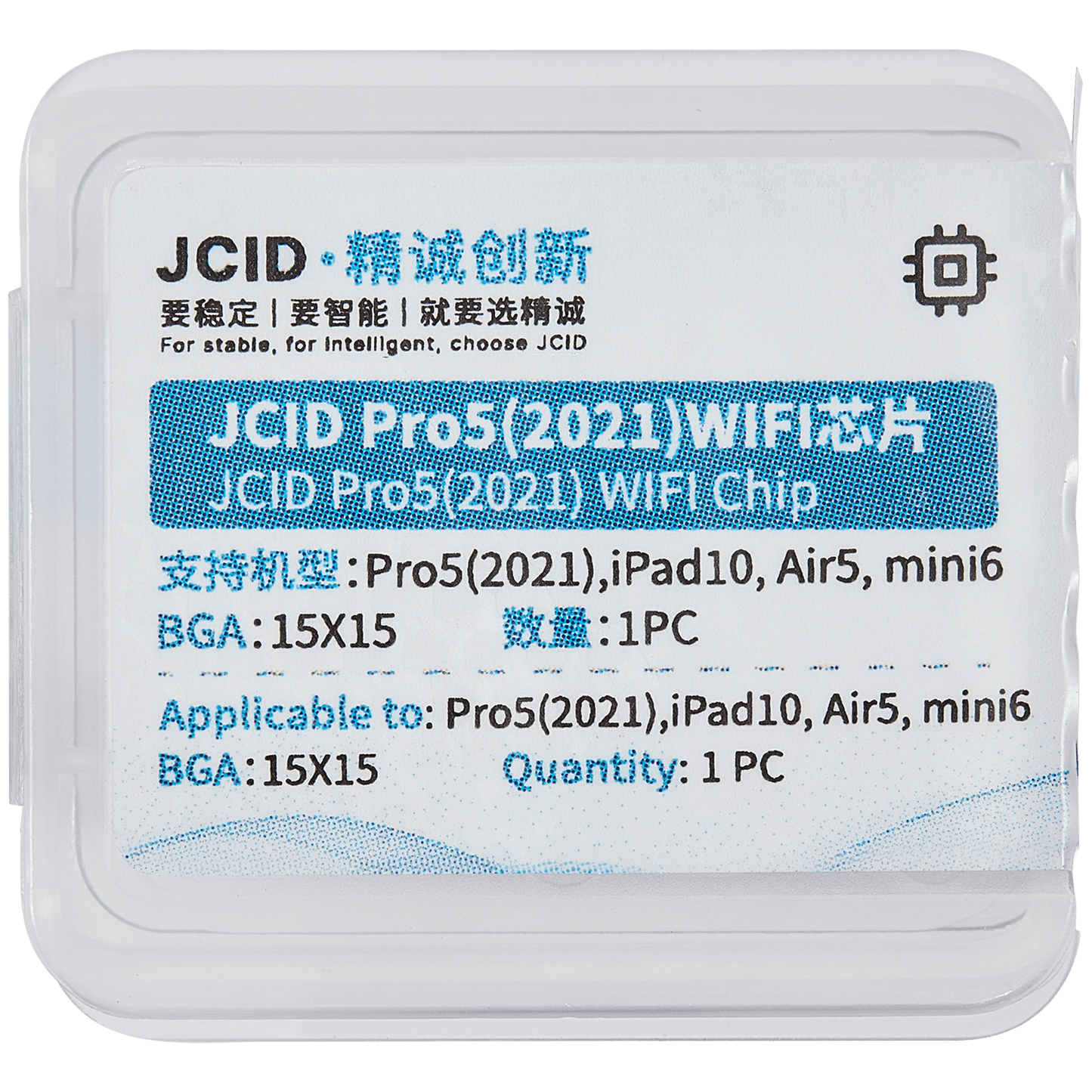 WiFi Unbind and Wifi Repair Chip For iPad Pro 12.9" 5th Gen (2021) / iPad 10 / Air 5 / Mini 6 (JCID-V1S Pro / P15)