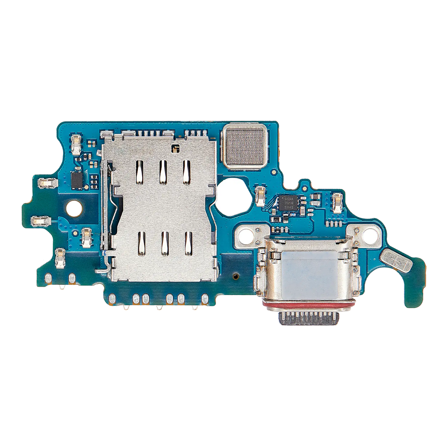 Charging Port Board With Sim Card Reader For Samsung Galaxy S21 5G (G9910) (Asia Version) (Premium)