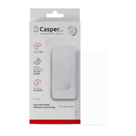 Casper Pro Tempered Glass For Google Pixel 9A (Retail Pack) (Clear) - replacement part product view