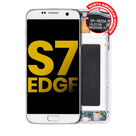 OLED Assembly With Frame For Samsung Galaxy S7 Edge G935A (North American Version) (Refurbished) (White Pearl)