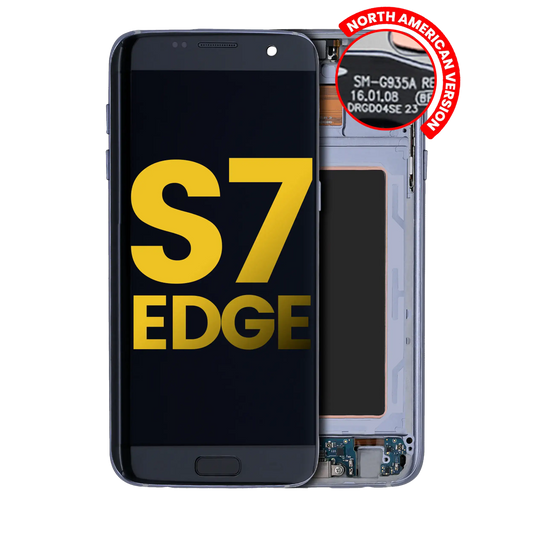 OLED Assembly With Frame For Samsung Galaxy S7 Edge G935A (North American Version) (Refurbished) (Black Onyx)