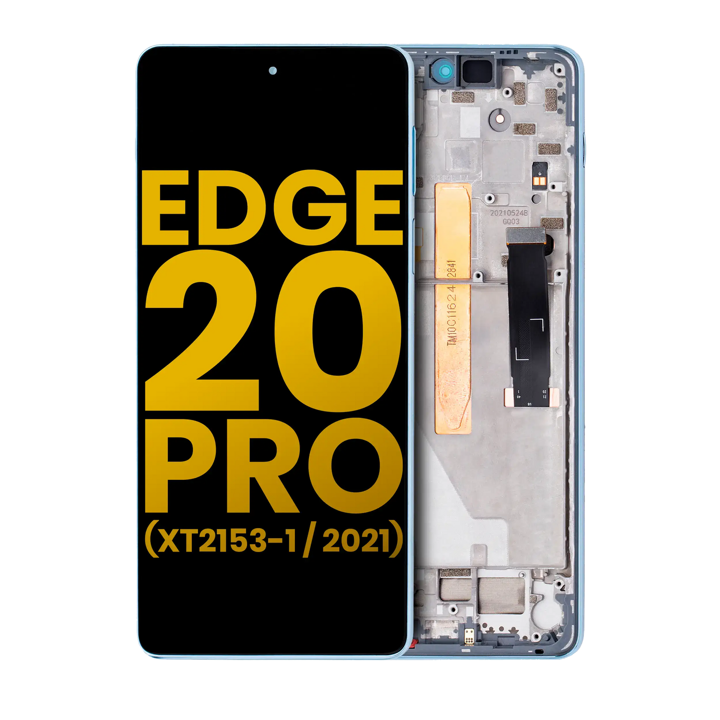 LCD Assembly With Frame For Motorola Edge 20 Pro (XT2153-1 / 2021) (Refurbished) (Iridescent Cloud) | SKU 109082007303 | image 1