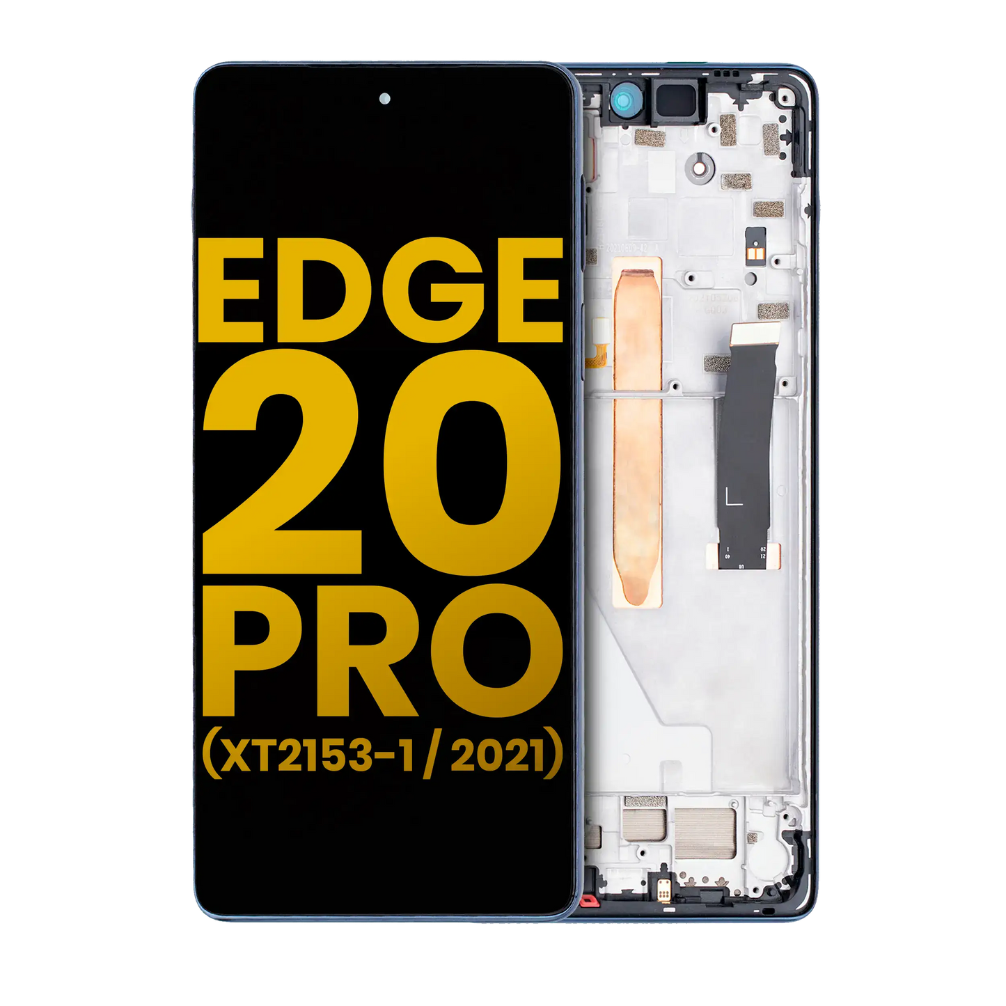 LCD Assembly With Frame For Motorola Edge 20 Pro (XT2153-1 / 2021) (Refurbished) (Midnight Blue) | SKU 109082007302 | image 1