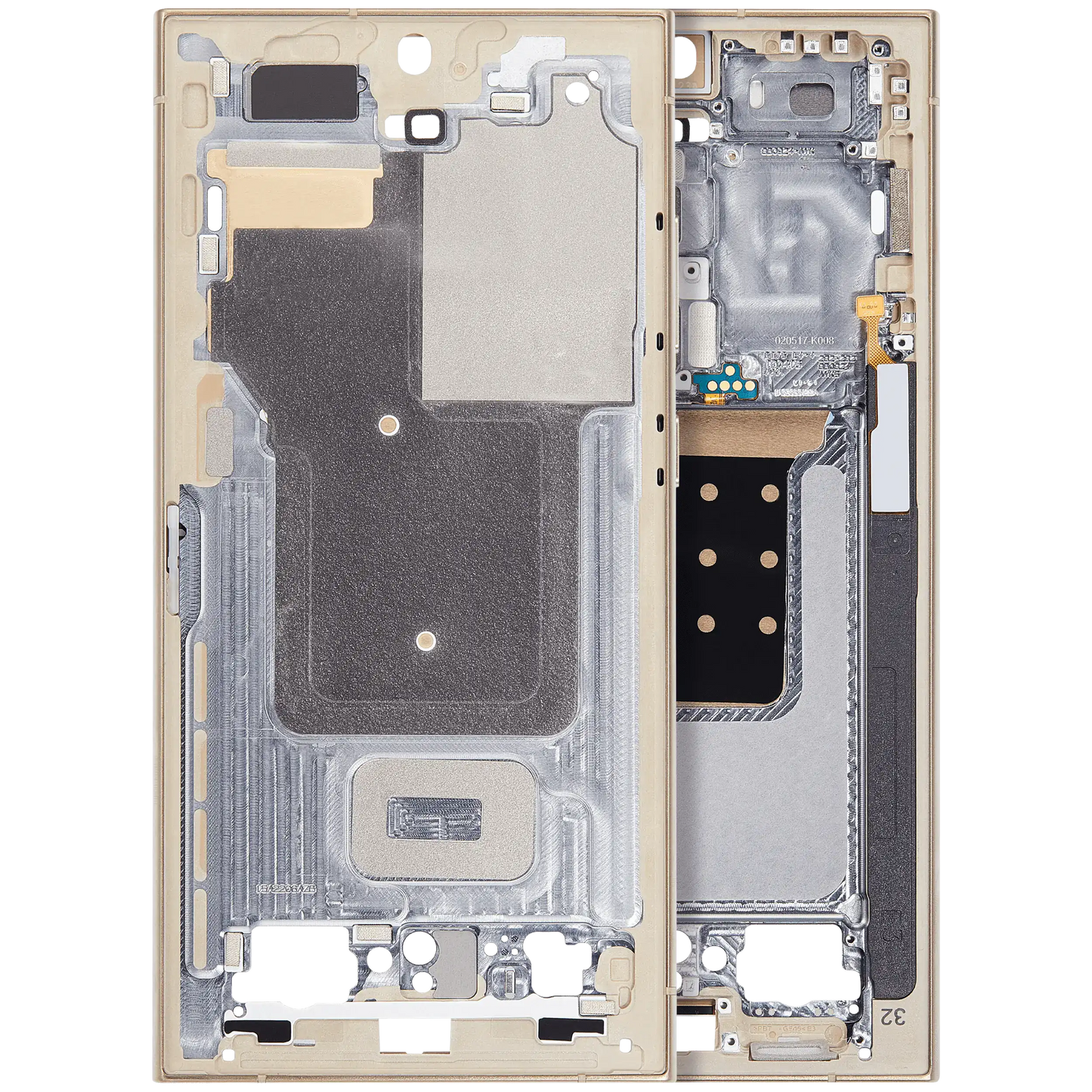 Mid-Frame Housing For Samsung Galaxy S24 Ultra 5G (US & International Version) (Titanium Yellow)