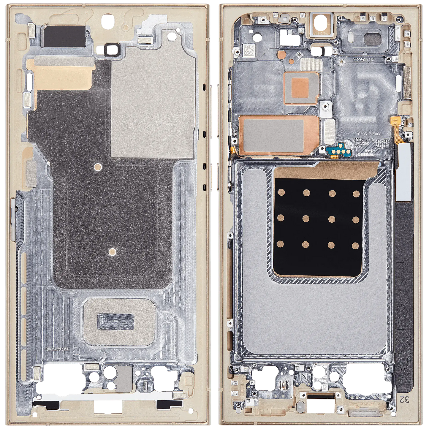 Mid-Frame Housing For Samsung Galaxy S24 Ultra 5G (US & International Version) (Titanium Yellow)