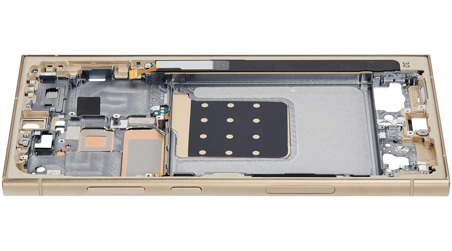 Mid-Frame Housing For Samsung Galaxy S24 Ultra 5G (US & International Version) (Titanium Yellow)