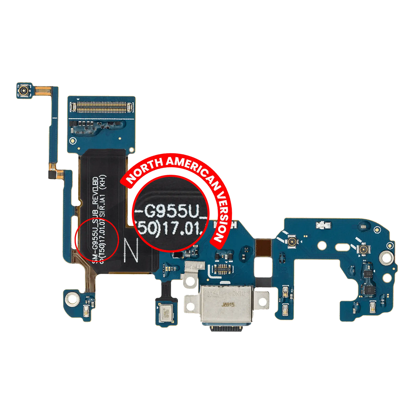 Charging Port With Flex Cable For Samsung Galaxy S8 Plus (G955U) (US Version)