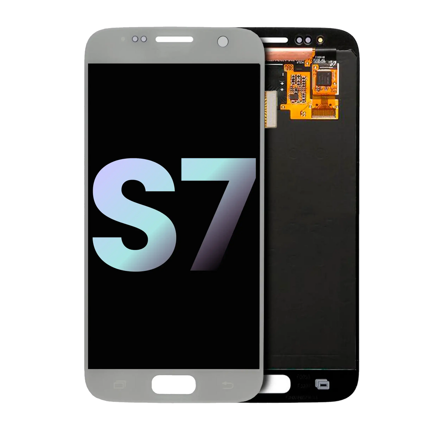 OLED Assembly Without Frame For Samsung Galaxy S7 (Service Pack) (Silver Titanium)