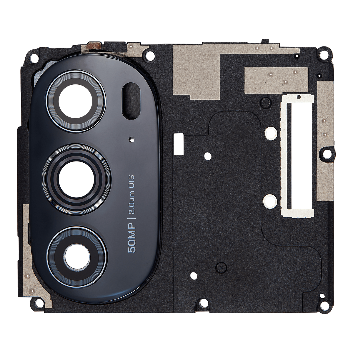Antenna Cover with Back Camera Lens For Motorola Moto Edge Plus / Edge 30 Pro (XT2201-1/4) / Edge X30 5G (XT2201 -2/6 /2022) (Black) | SKU 109082007330 | image 1