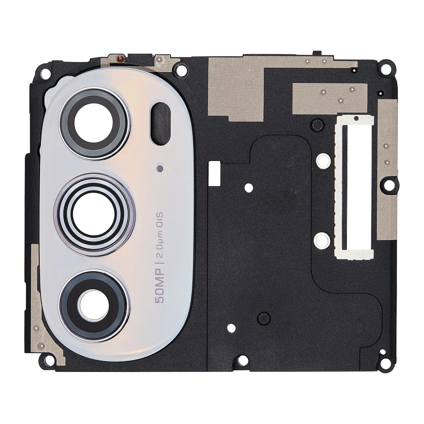 Antenna Cover with Back Camera Lens For Motorola Moto Edge Plus / Edge 30 Pro (XT2201-1/4) / Edge X30 5G (XT2201 -2/6 /2022) (White) | SKU 109082007329 | image 1