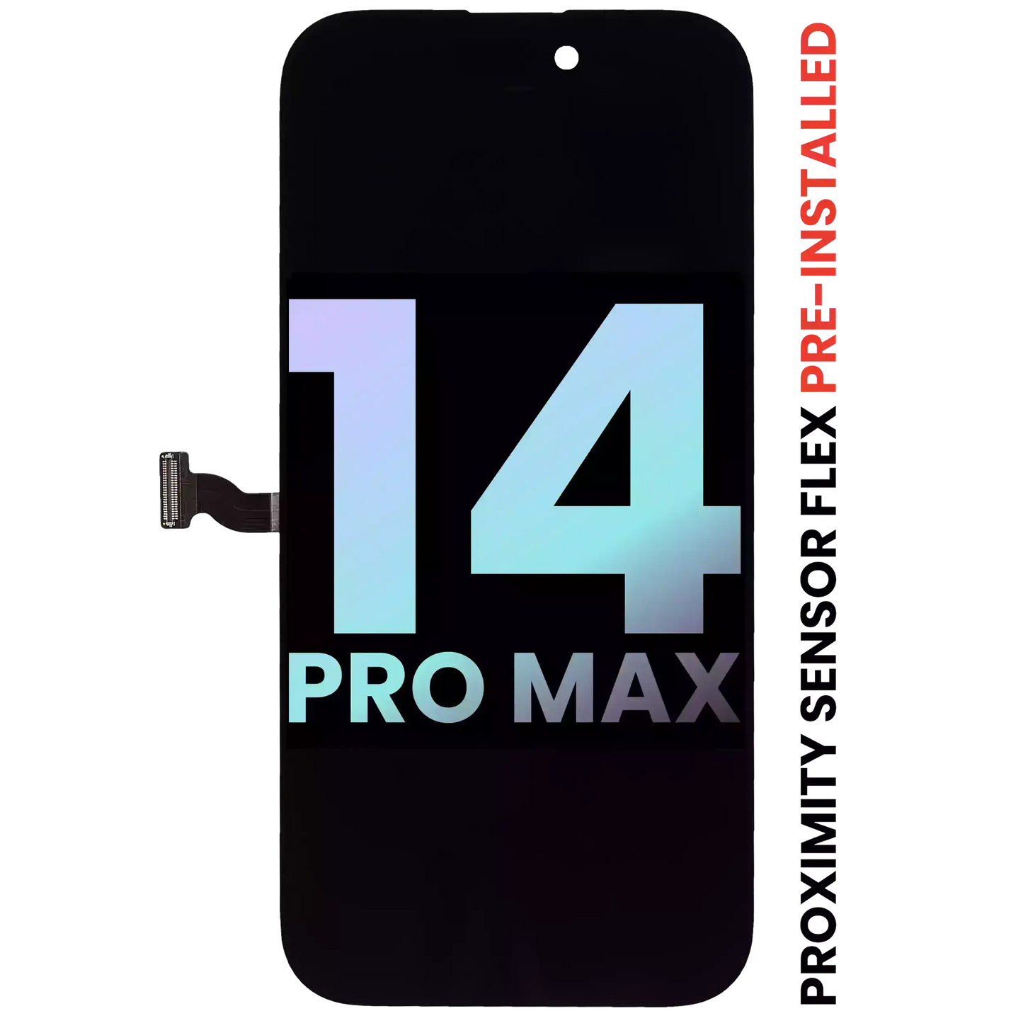 OLED Assembly With Proximity Sensor Flex Pre-Installed For iPhone 14 Pro Max (Service Pack)