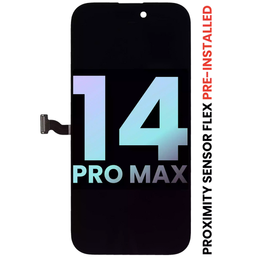 OLED Assembly With Proximity Sensor Flex Pre-Installed For iPhone 14 Pro Max (Service Pack)