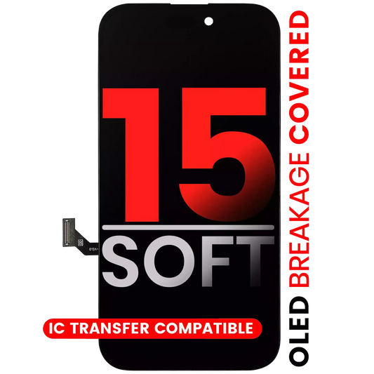 OLED Assembly For iPhone 15 (Aftermarket Pro: XO7 Soft)