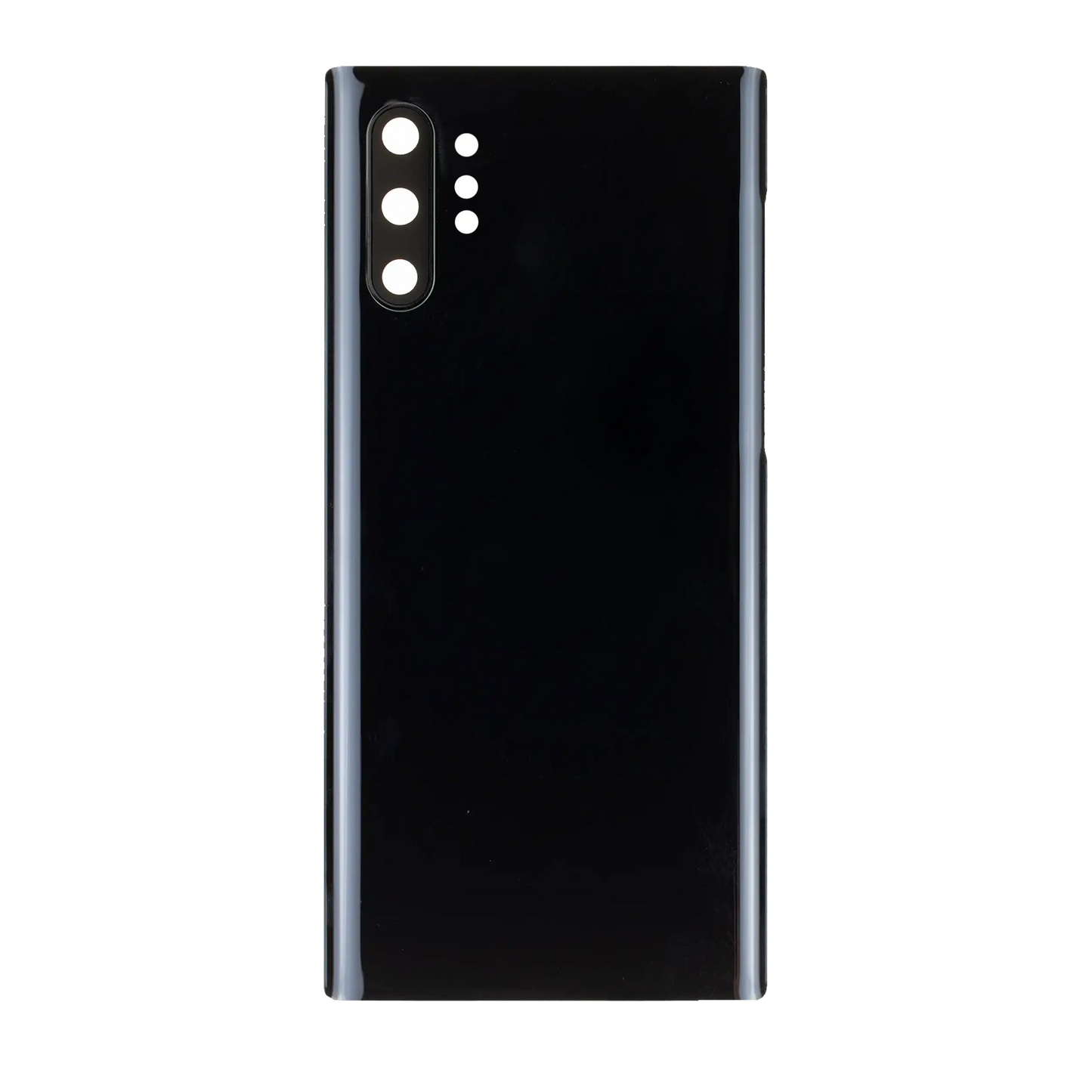 Back Cover Glass With Camera Lens For Samsung Galaxy Note 10 Plus / 5G (No Logo) (Aftermarket Plus) (Aura Black)