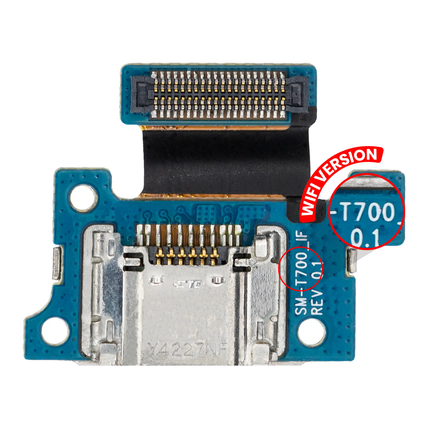 Charging Port Flex Cable Compatible For Samsung Galaxy Tab S 8.4" (T700 / T701/2014) (WiFi Version) (Premium) - product image 1