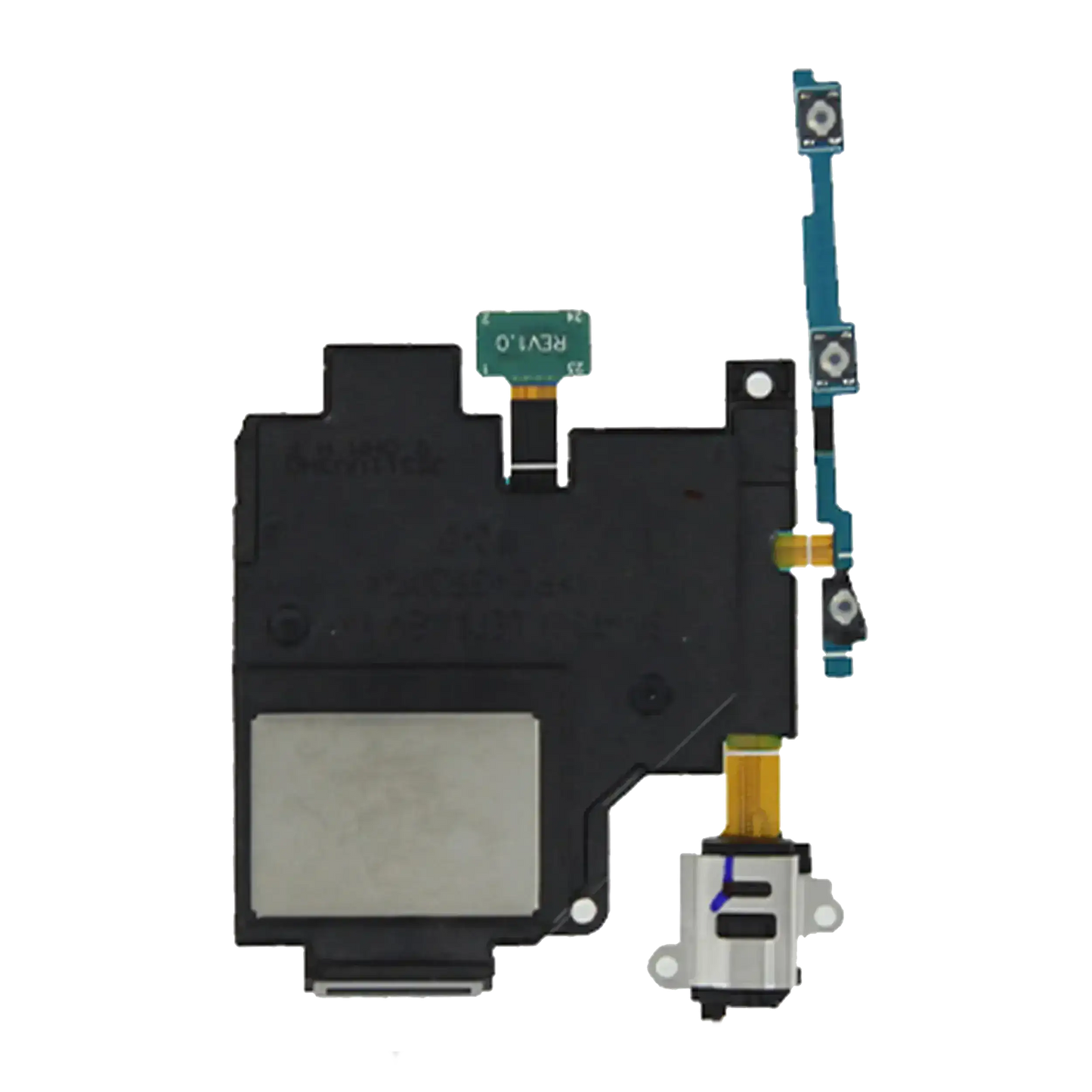 Loudspeaker With Headphone Jack And Power And Volume Flex Compatible For Samsung Galaxy Tab S 10.5" (T800 / T805) (2014) (2 Piece Set) - product image 1