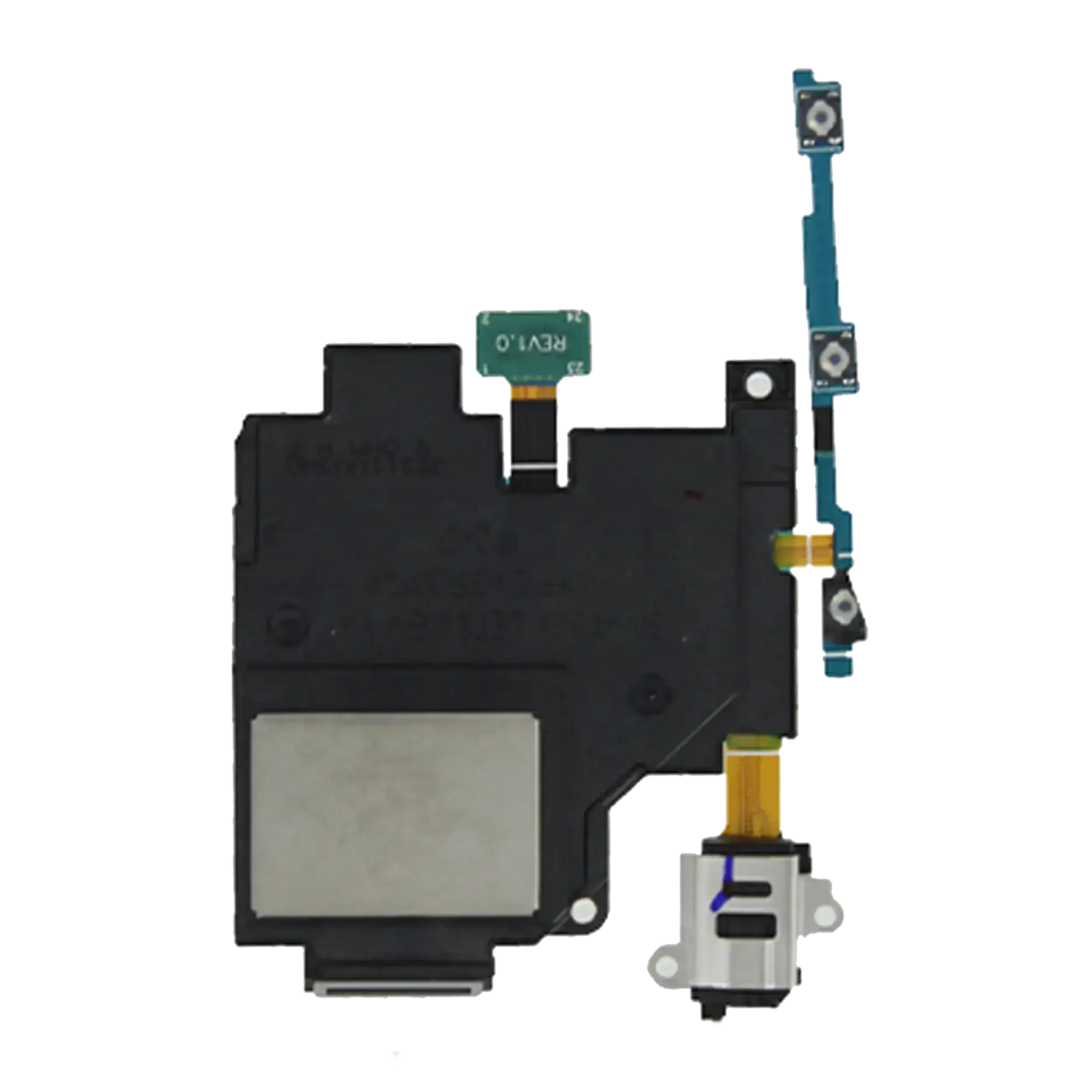 Loudspeaker With Headphone Jack And Power And Volume Flex Compatible For Samsung Galaxy Tab S 10.5" (T800 / T805) (2014) (2 Piece Set) - product image 1