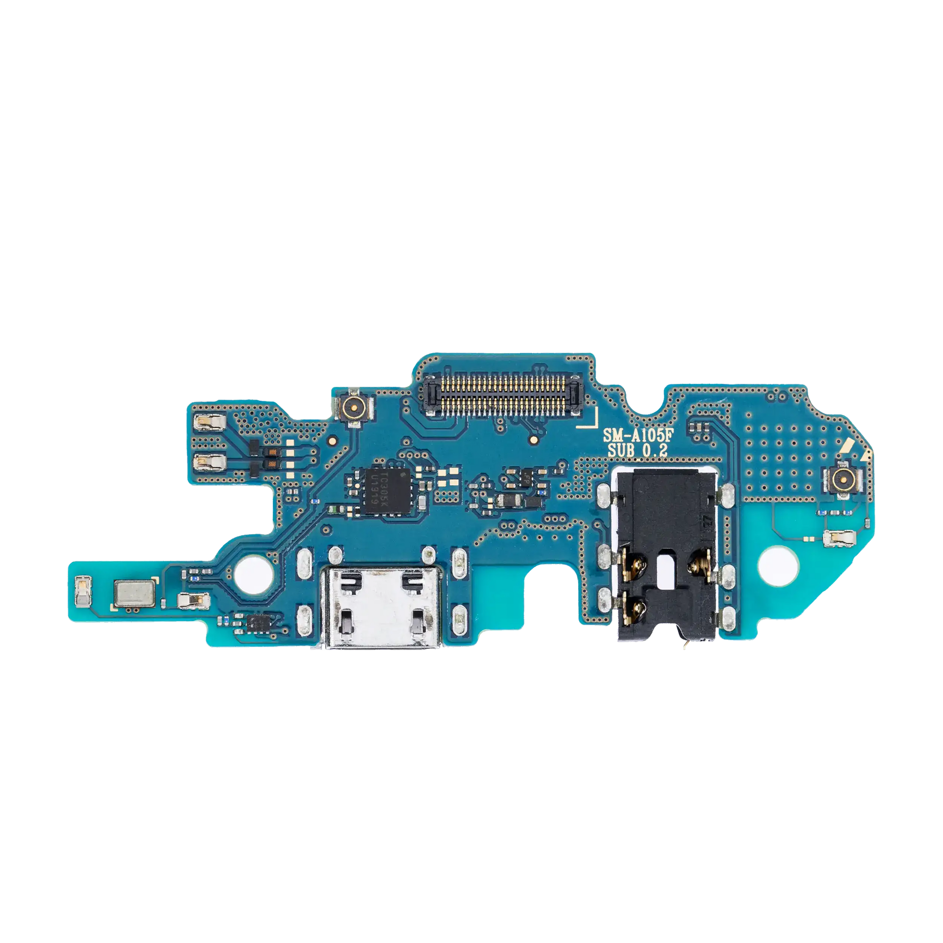 Charging Port Flex Cable With Headphone Jack For Samsung Galaxy A10 (A105 / 2019) (Premium) replacement part product image 1 - SKU 107082020024