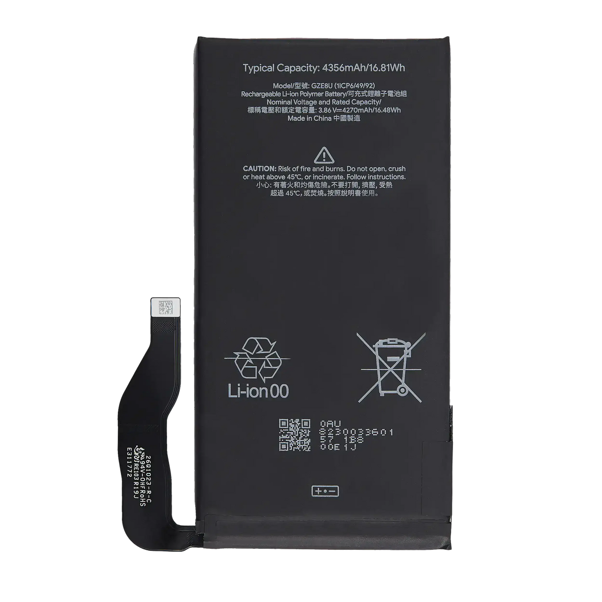 Replacement Battery For Google Pixel 7 (GZE8U) (1ICP6/49/92) - replacement part product view