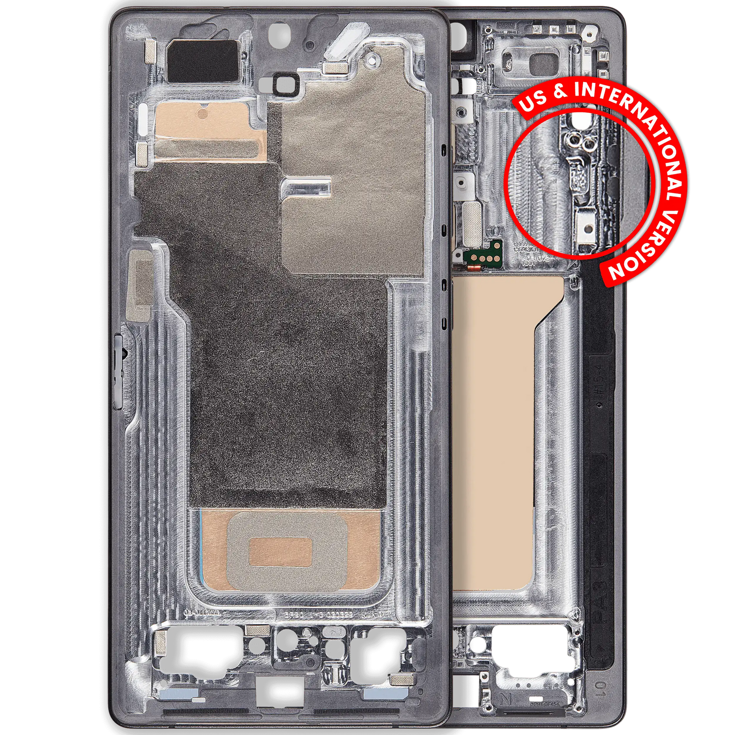 Mid-Frame Housing For Samsung Galaxy S25 Ultra (US & International Version) (Titanium Jet Black)
