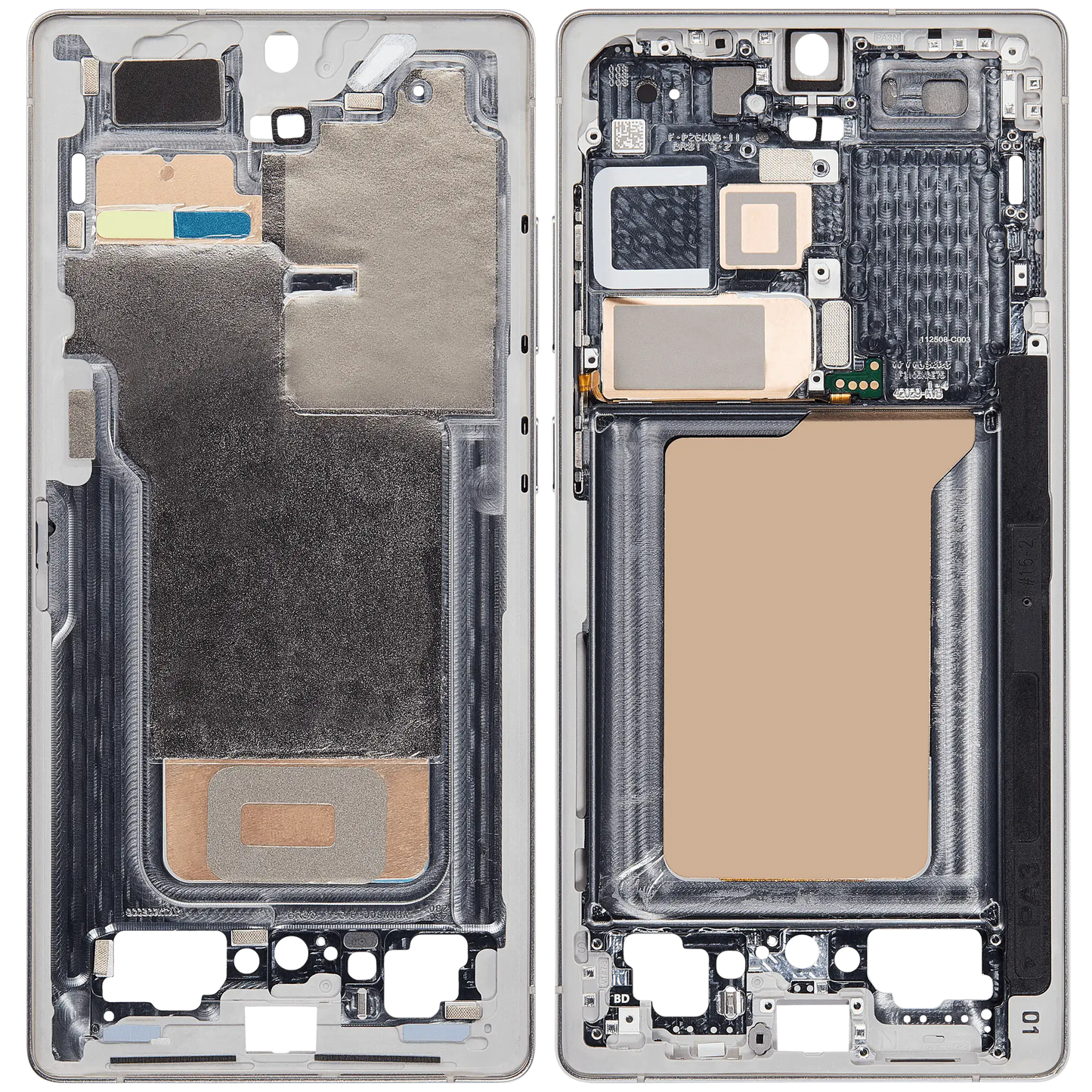 Mid-Frame Housing For Samsung Galaxy S25 Ultra (US & International Version) (Titanium White Silver)