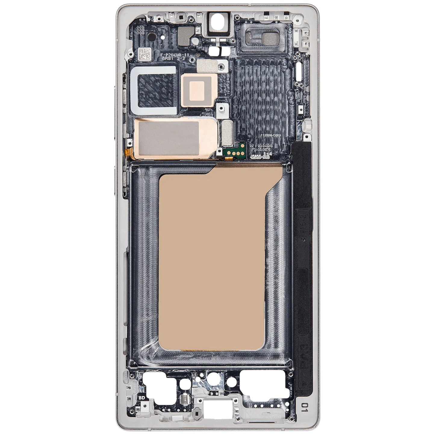 Mid-Frame Housing For Samsung Galaxy S25 Ultra (US & International Version) (Titanium White Silver)
