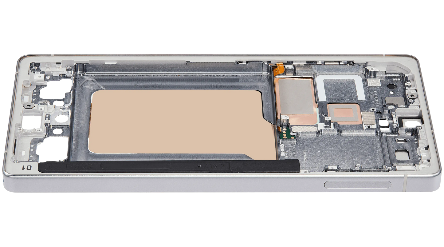 Mid-Frame Housing For Samsung Galaxy S25 Ultra (US & International Version) (Titanium White Silver)
