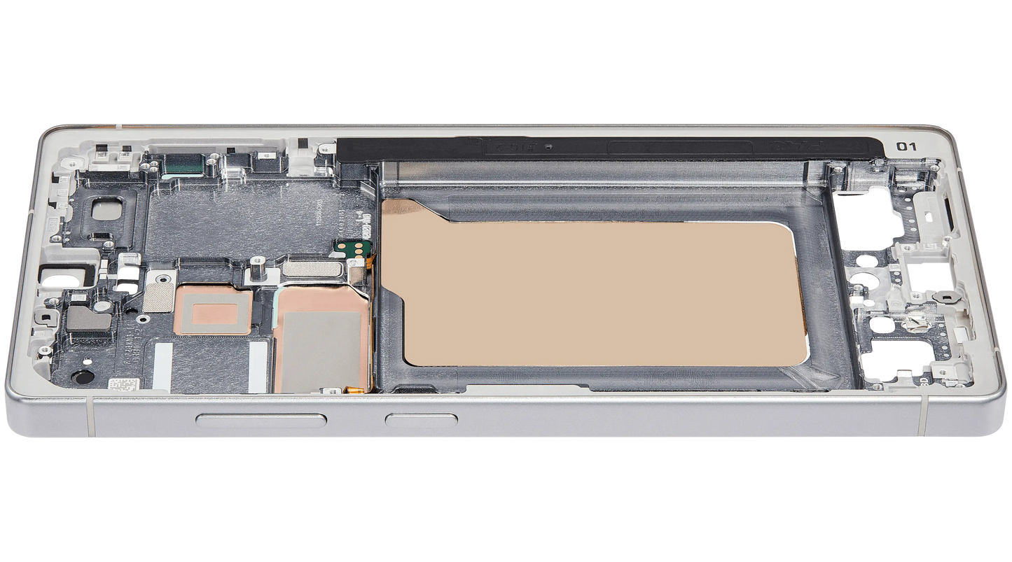 Mid-Frame Housing For Samsung Galaxy S25 Ultra (US & International Version) (Titanium White Silver)