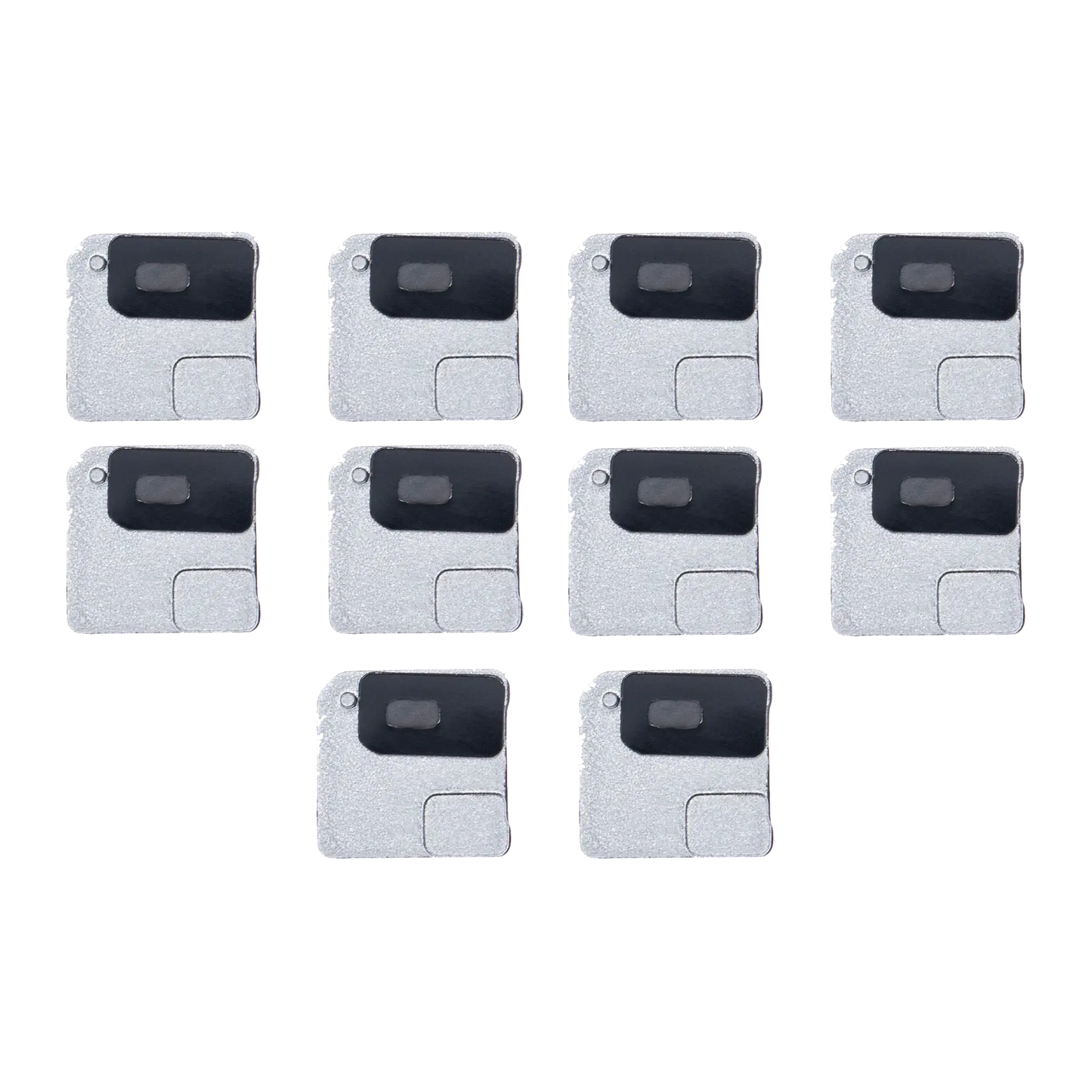 Flash Light / Power Flex Bracket With Microphone Mesh For iPhone 12 Mini (White) (10 Pack)
