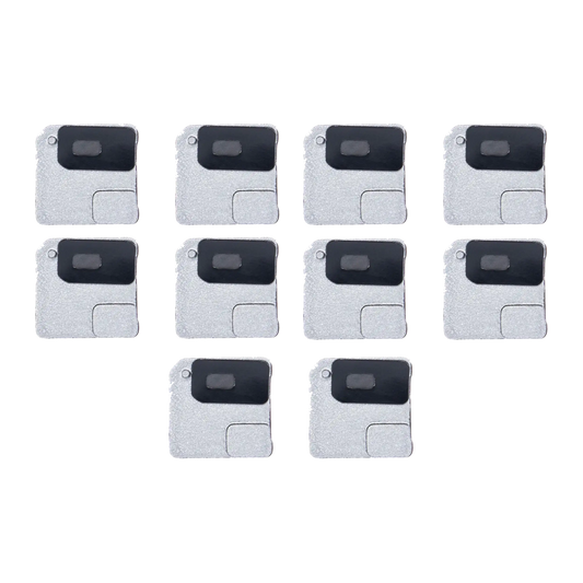 Flash Light / Power Flex Bracket With Microphone Mesh For iPhone 12 Mini (White) (10 Pack)
